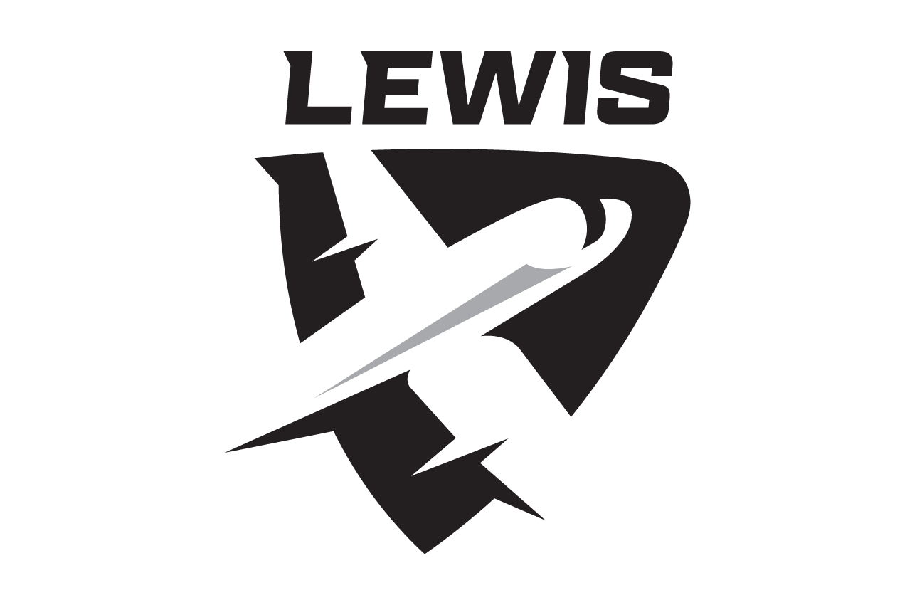 Lewis secondary mark, black/gray on white variant, cell 12