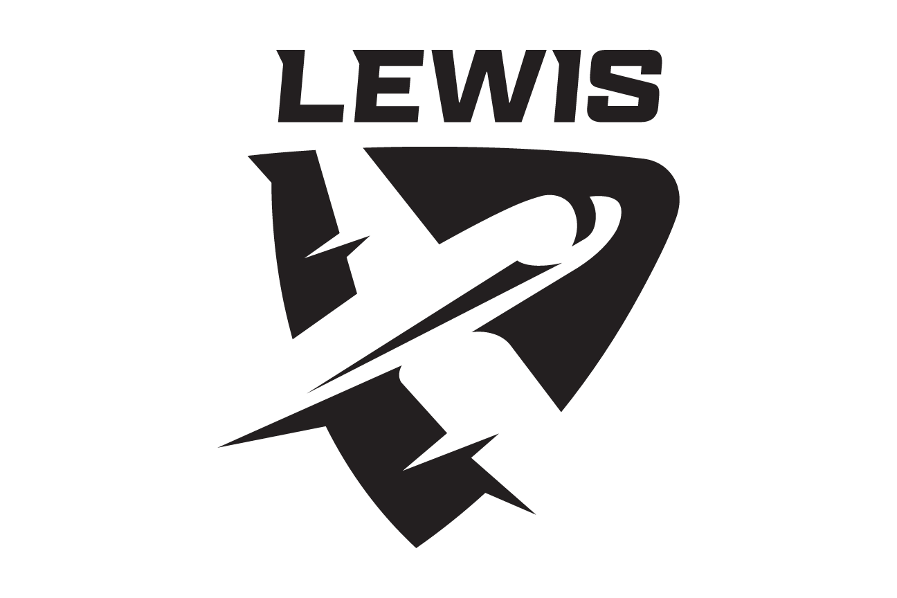 Lewis secondary mark, black on white variant, cell 15