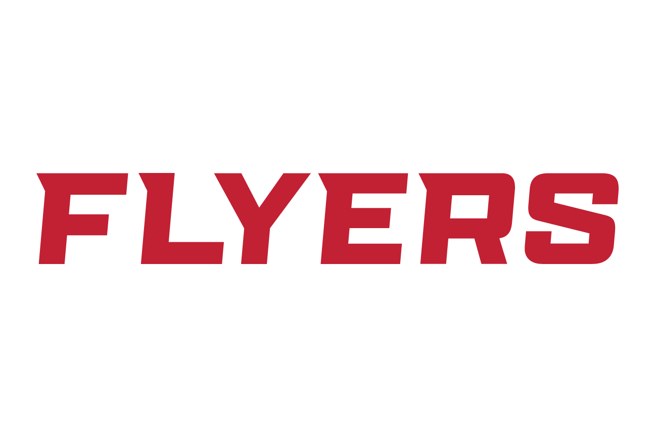 Flyers wordmark, red on white variant, cell 21