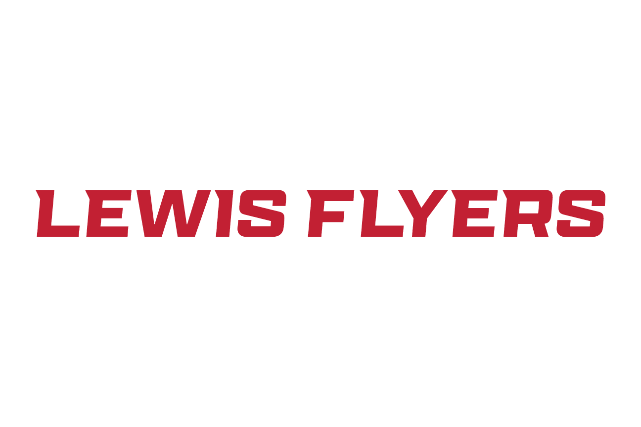 LEWIS FLYERS wordmark, red variant, cell 45
