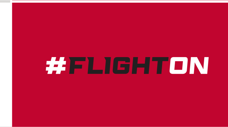 #FLIGHTON hashtag, white on red variant, cell 79