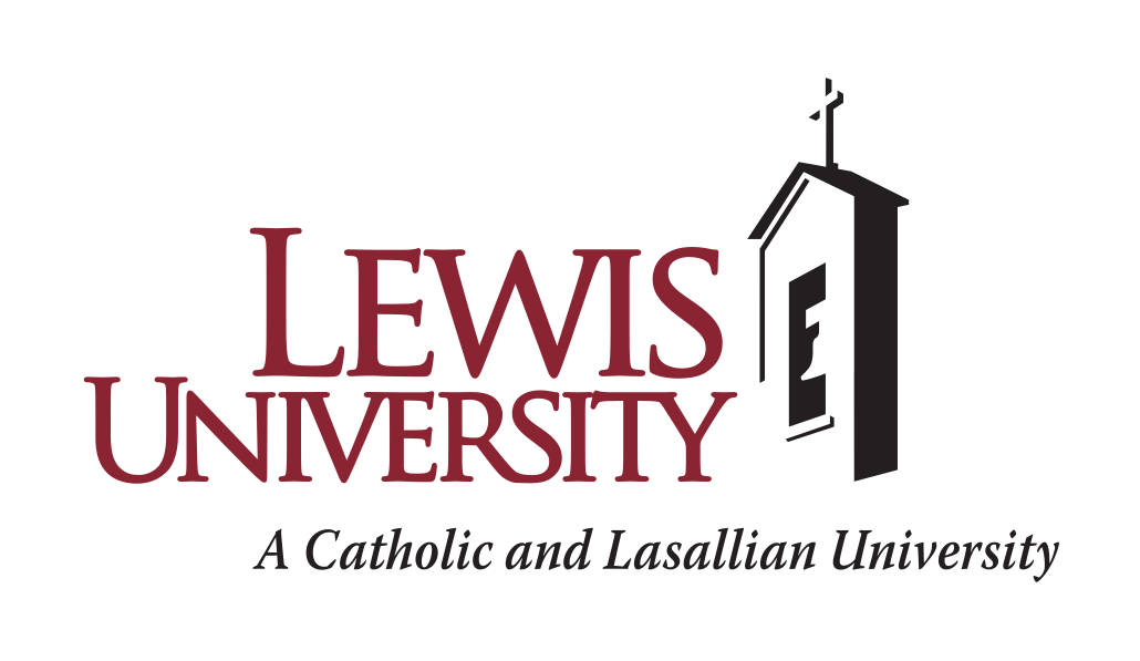Lewis University Belltower logo, color variant, cell 87