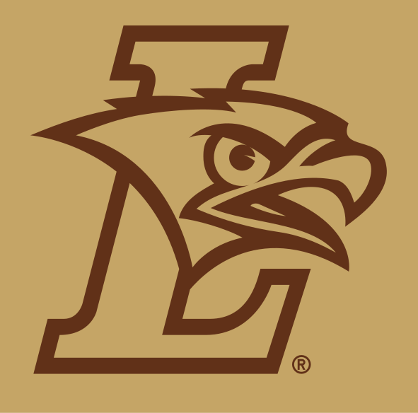 Mountain Hawk L logo, brown on gold variant, cell 25