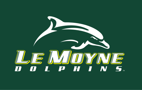Le Moyne Dolphins logo, full color on green variant, cell 2