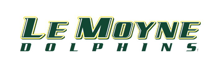 LE MOYNE DOLPHINS wordmark, color variant, cell 23