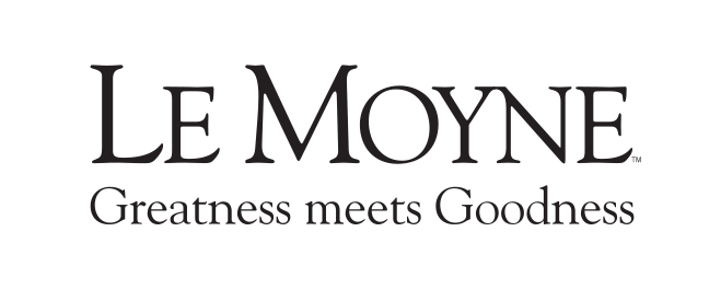 Le Moyne institutional wordmark, black variant, cell 45
