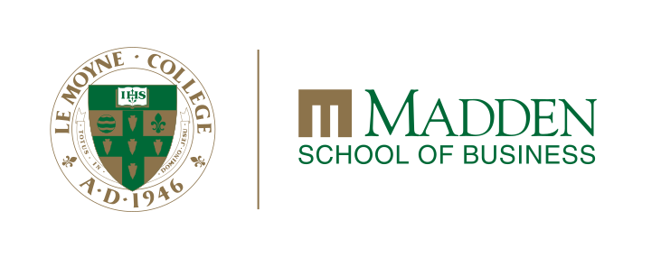 Madden School of Business lockup, color variant, cell 48