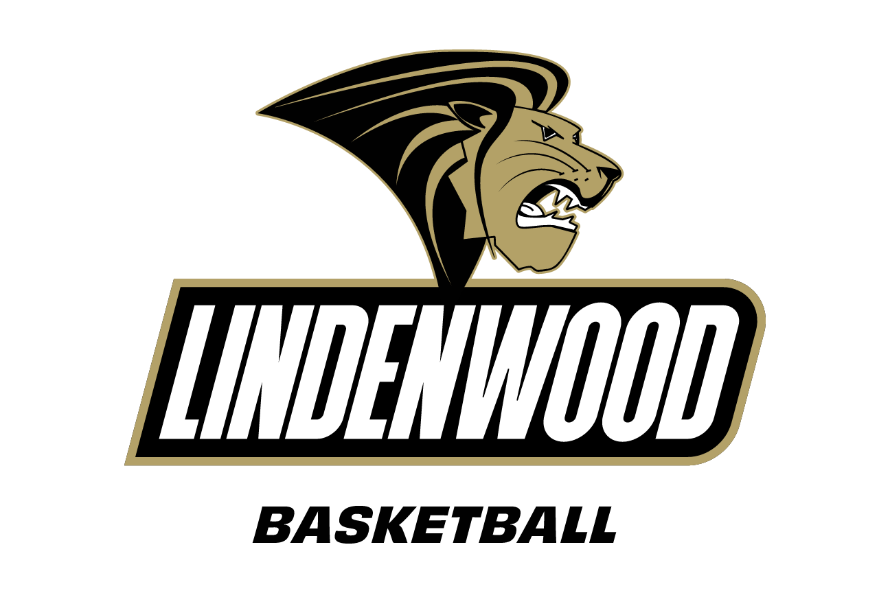Lindenwood Basketball, primary lockup on white variant, cell 38