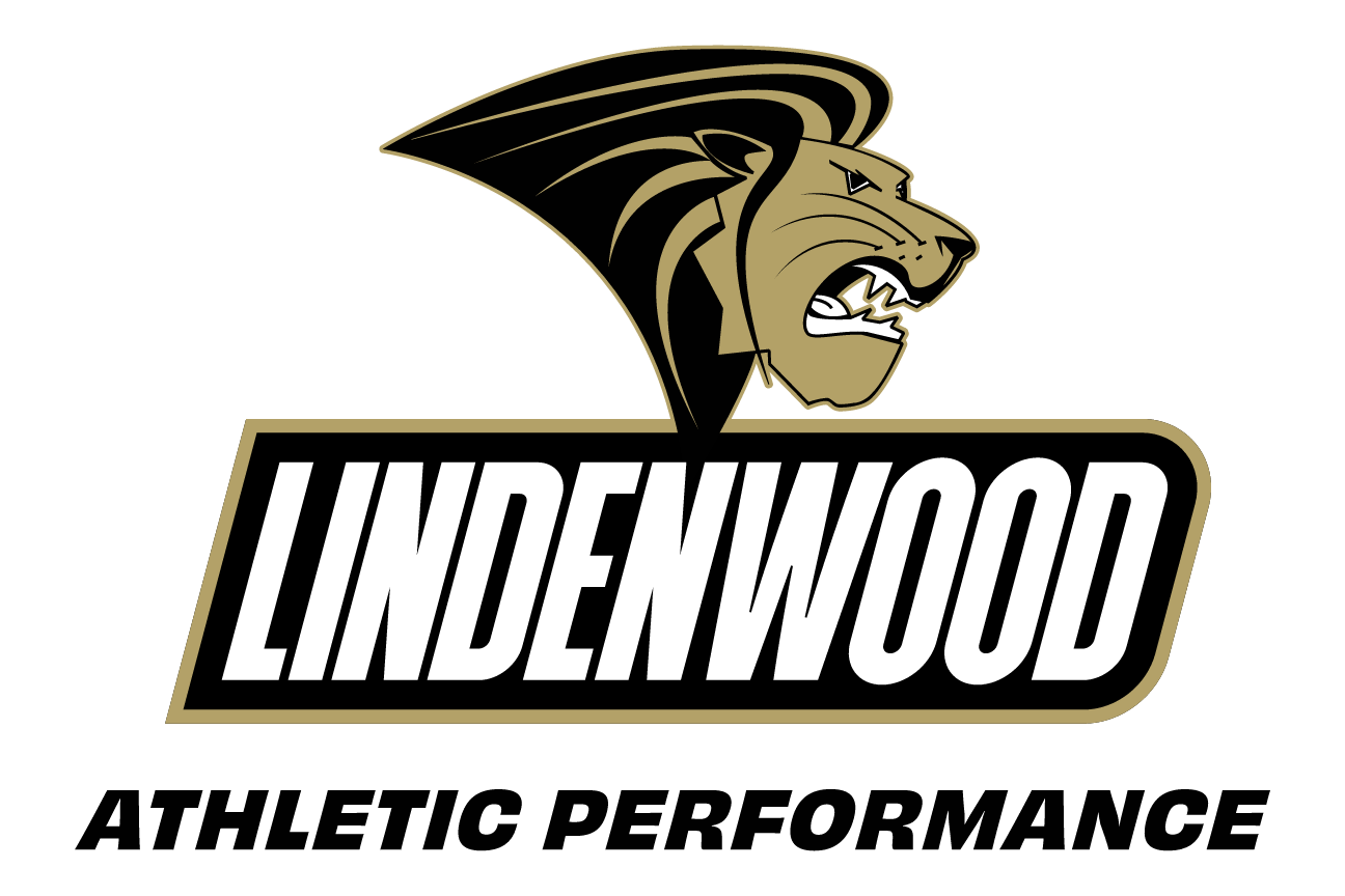 Lindenwood Athletic Performance, primary lockup on white variant, cell 46