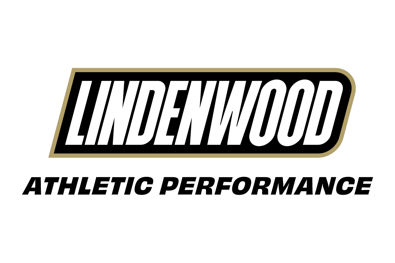 Lindenwood Athletic Performance, wordmark lockup on white variant, cell 47