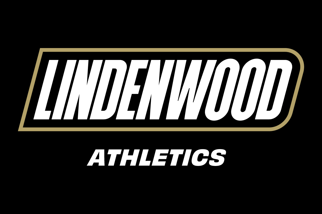 Lindenwood Athletics, wordmark lockup on black variant, cell 57