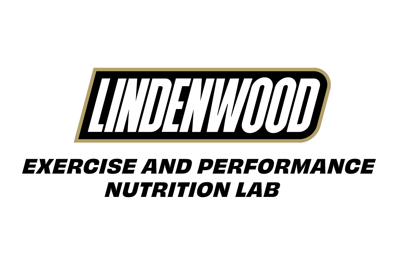 Lindenwood Exercise and Performance Nutrition Lab, wordmark lockup on white variant, cell 87