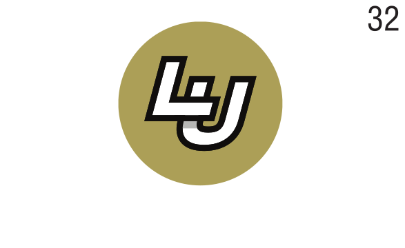lettermark, gold/black in circle on gold variant, cell 32