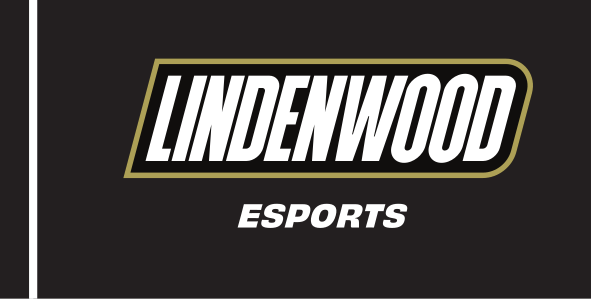 Lindenwood Esports, wordmark lockup on black variant, cell 85