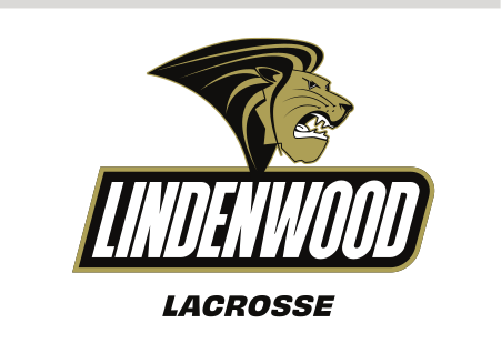 Lindenwood mascot and wordmark with sport name, Lacrosse variant, cell 98