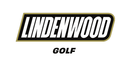 Lindenwood wordmark with sport name, Golf variant, cell 91
