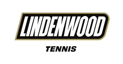 Lindenwood wordmark with sport name, Tennis variant, cell 127