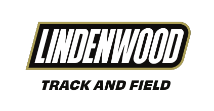 Lindenwood wordmark with sport name, Track and Field variant, cell 131