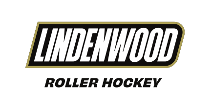 Lindenwood wordmark with sport name, Roller Hockey variant, cell 107