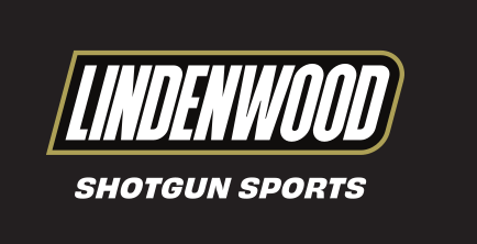Lindenwood wordmark with sport name, Shotgun Sports, reverse variant, cell 117