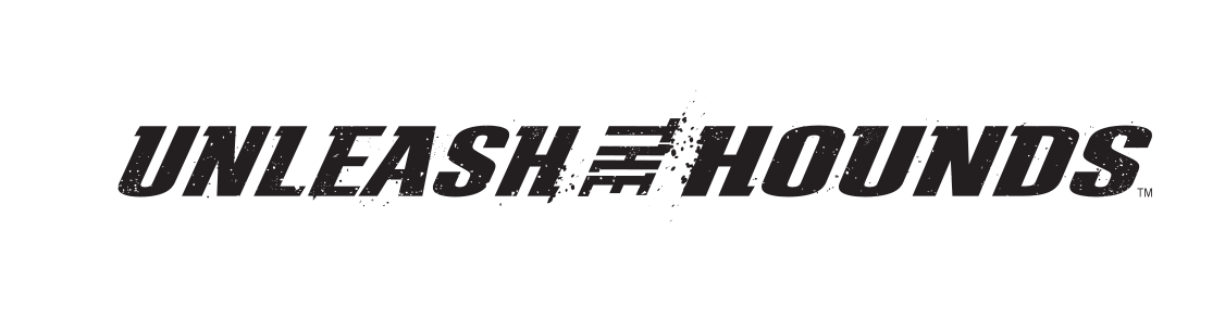 wordmark Unleash the Hounds, black variant, cell 10