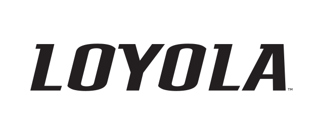 wordmark Loyola, black variant, cell 18