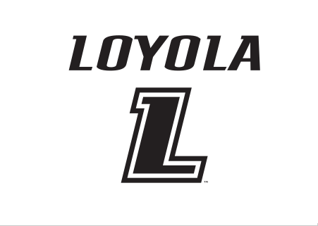 LOYOLA wordmark with L lettermark, black/white variant, cell 30