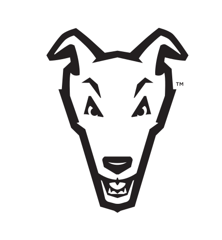 greyhound head, black/white variant, cell 70