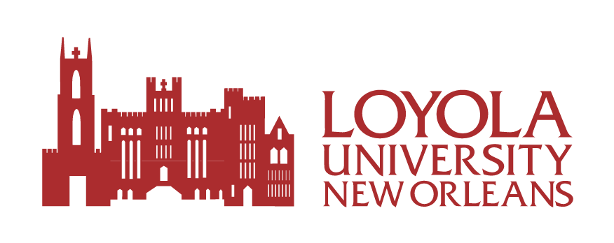 Loyola University New Orleans, horizontal graphic and wordmark variant, cell 2