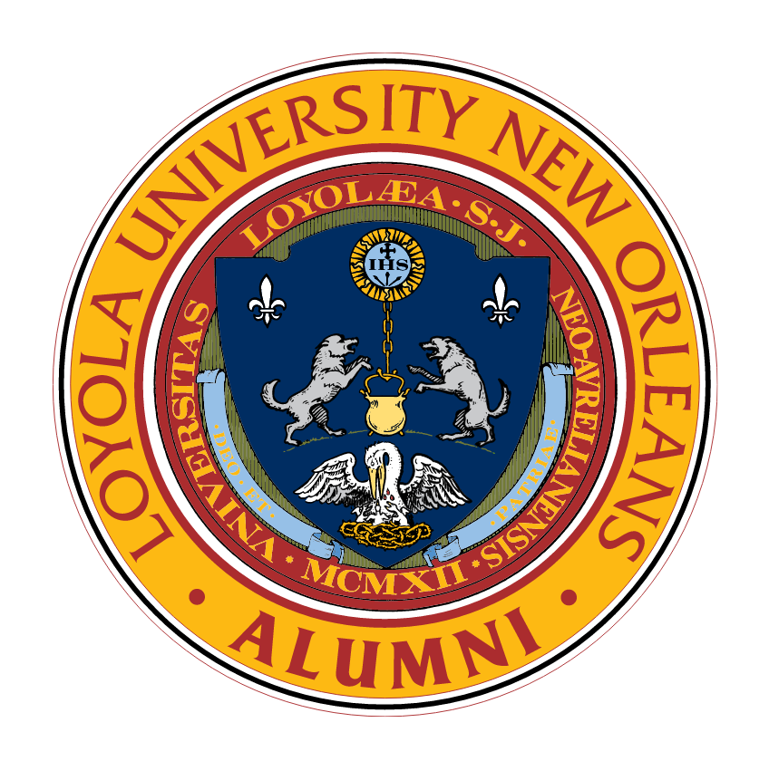 Loyola University New Orleans Alumni Association Seal, four color variant