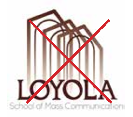 Loyola University New Orleans logo, with other logos variant