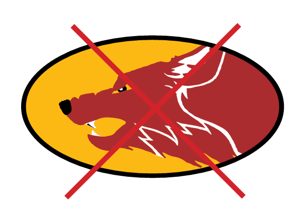 Loyola athletics logo, flipped variant