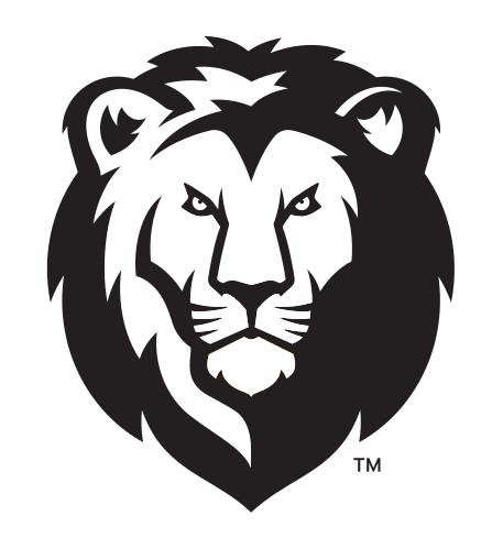 lion head, black/white variant, cell 4