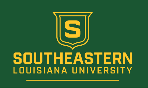 shield with S and stacked wordmark, gold on green variant, cell 83