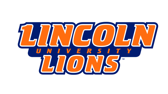 Lincoln University Lions wordmark, color variant, cell 7