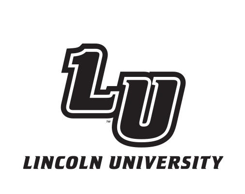 LU lettermark with Lincoln University, black/white variant, cell 10