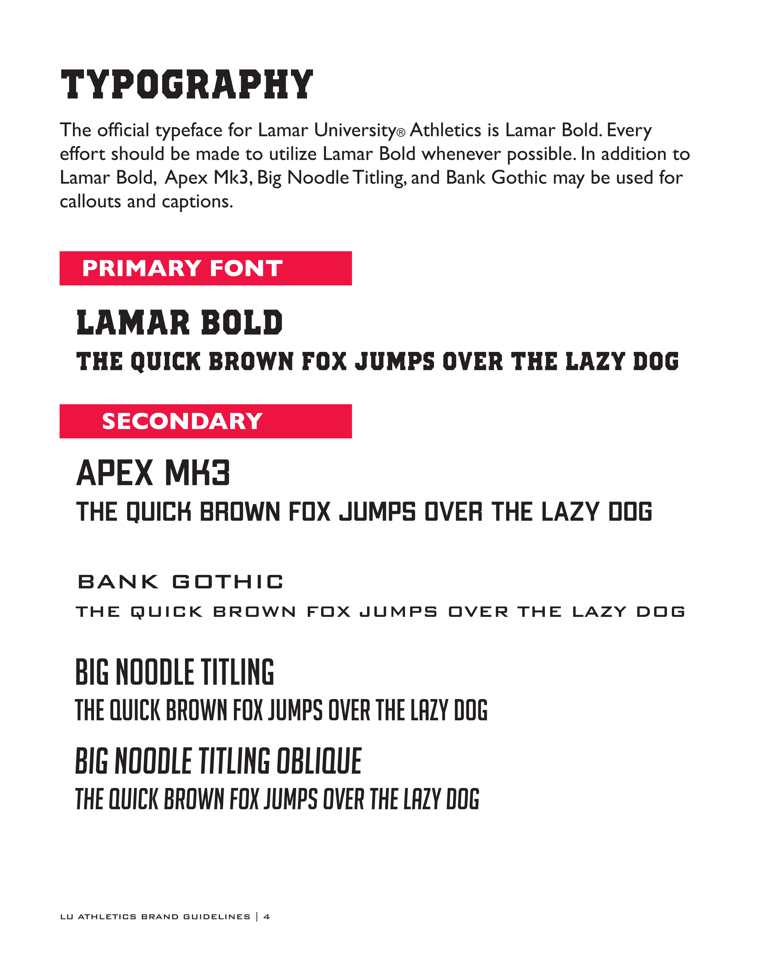 Full Page Guideline Sheet, Standard variant