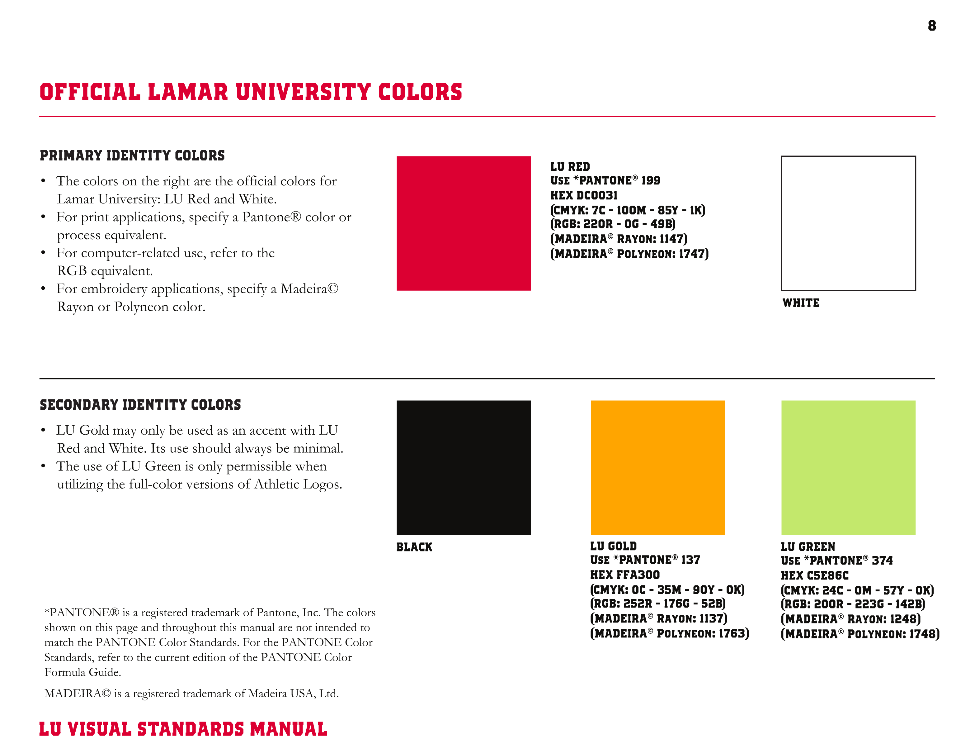 Full Page Guideline Sheet, Standard variant