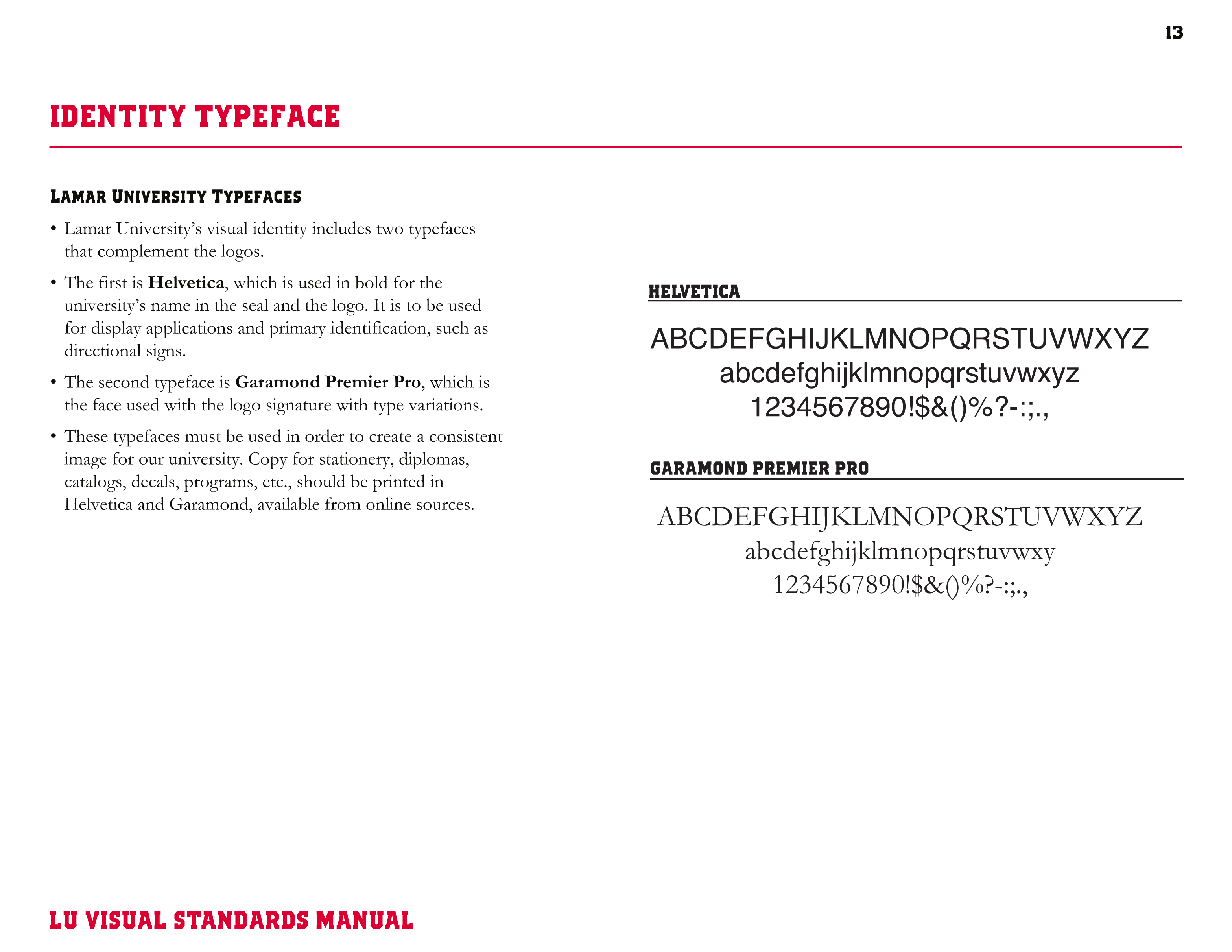Full Page Guideline Sheet, Standard variant