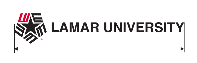 Lamar University, horizontal logo signature variant