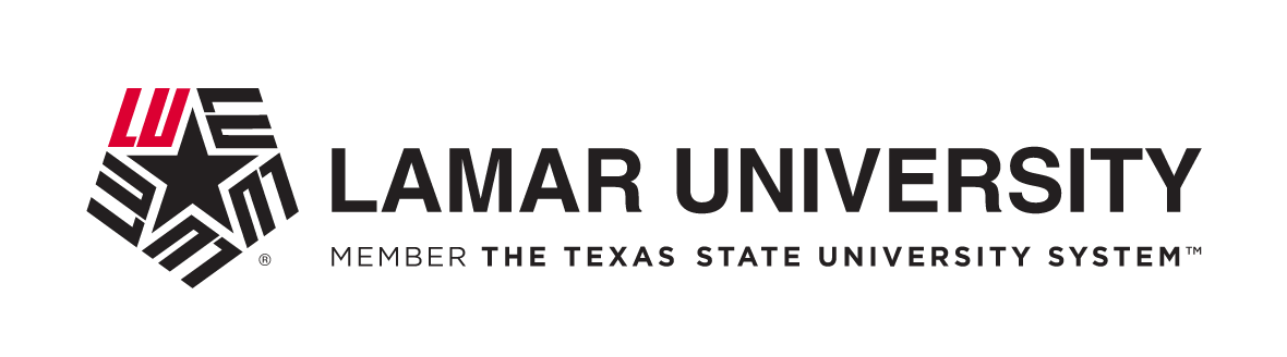 Lamar University logo, full color lockup variant