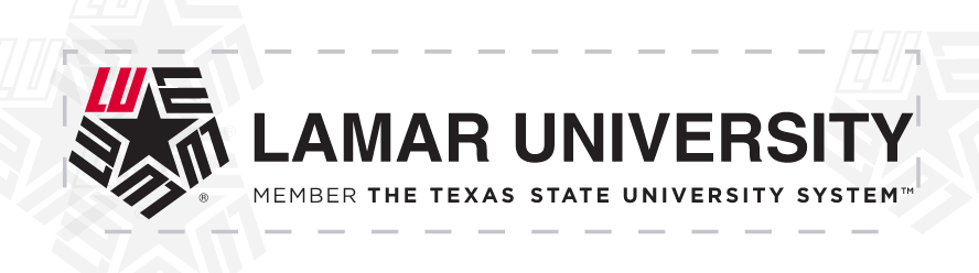 Lamar University logo, full color lockup variant