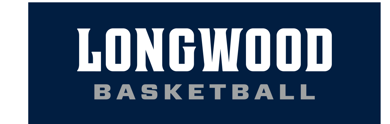 Longwood sport wordmark, Basketball white reverse horizontal variant, cell 89
