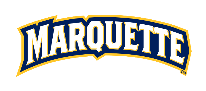 Marquette wordmark, arched color variant, cell 9