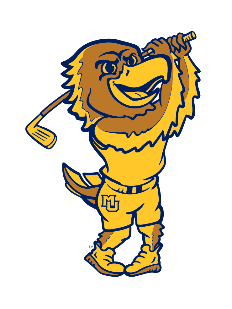 mascot playing golf, full color variant, cell 24
