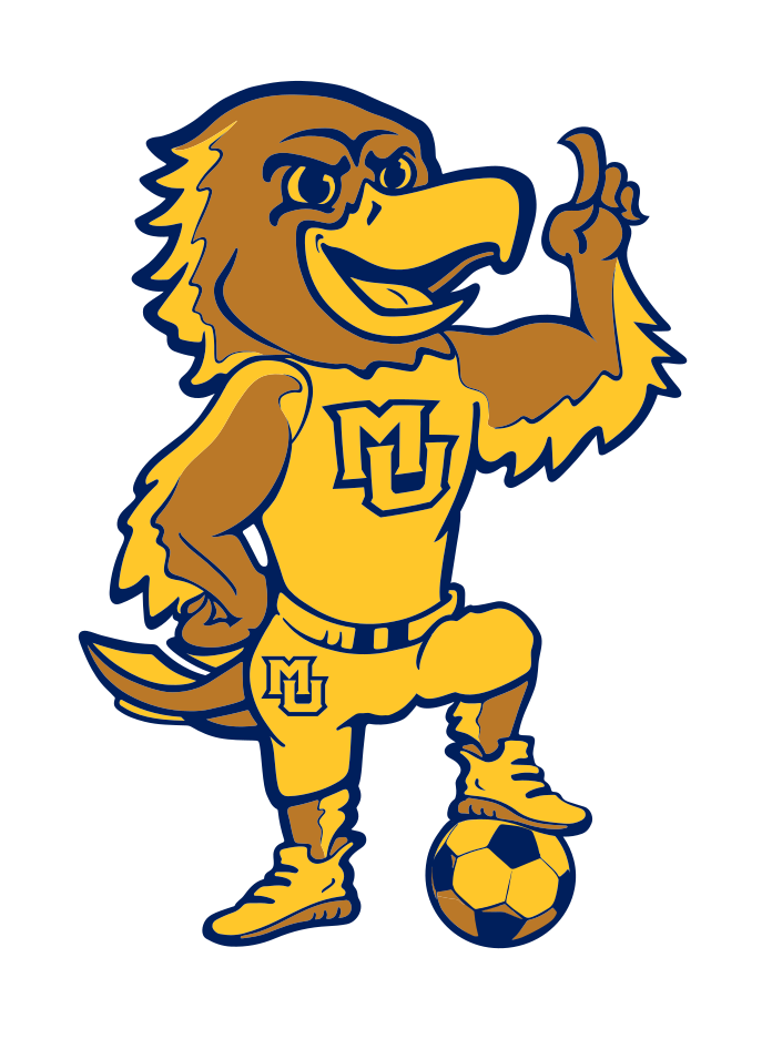 Golden Eagle mascot with soccer ball, full color variant, cell 30
