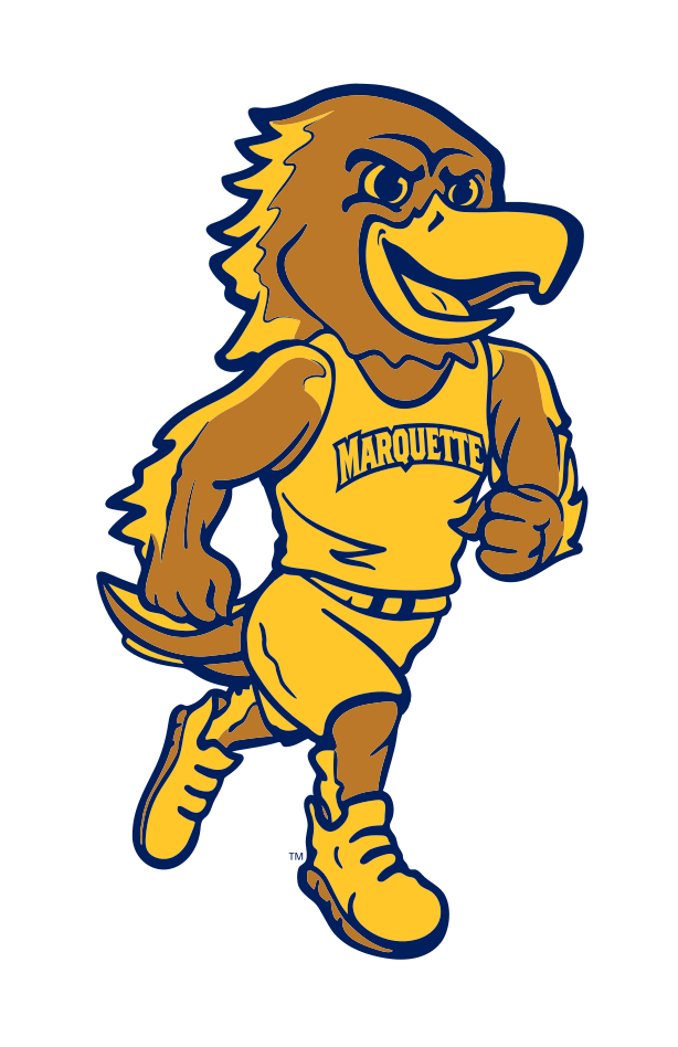 Golden Eagle mascot running, full color variant, cell 36