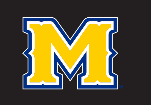 letter M, blue and gold on navy variant, cell 12
