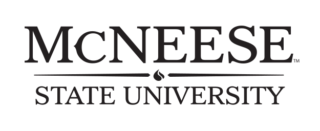 McNeese State University wordmark, black variant, cell 42