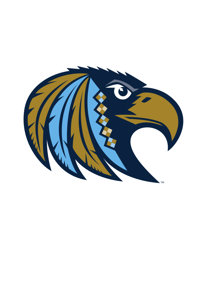 Choctaw mascot head, metallic gold variant, cell 63